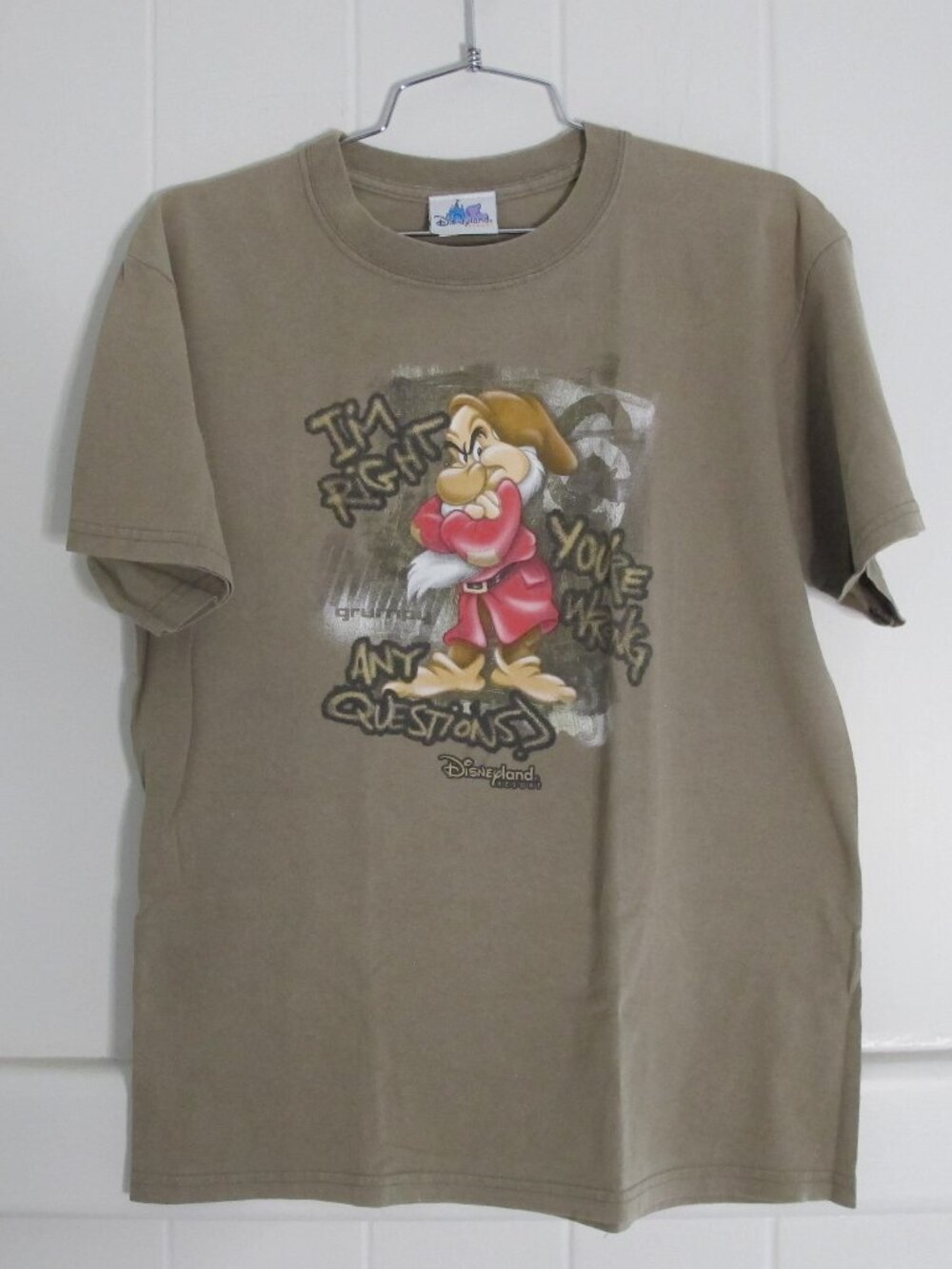 Disney | VTG 90's Grumpy Graphic T-Shirt Disneyland Resort